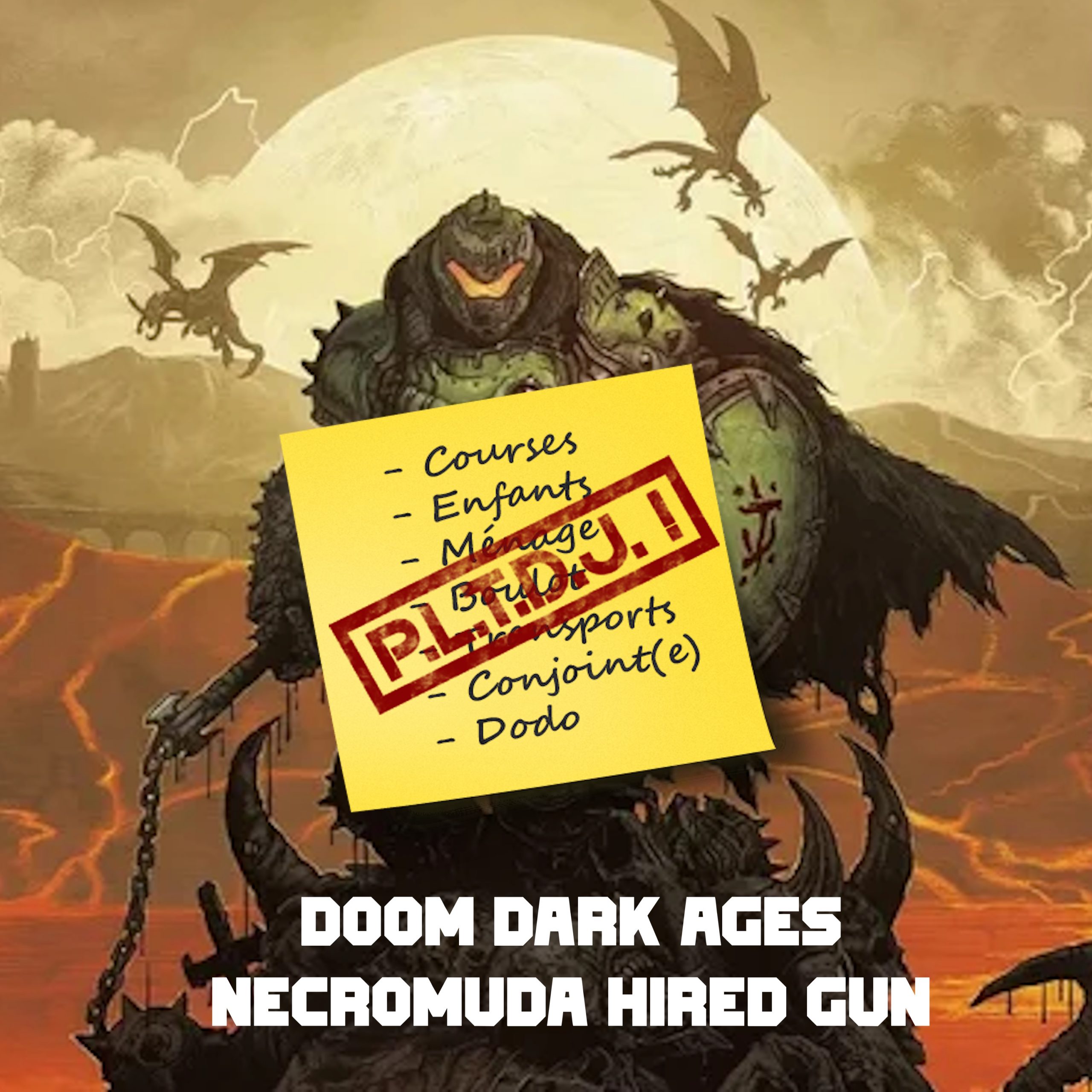 DOOM Dark Ages / W40K Necromunda Hired GUN